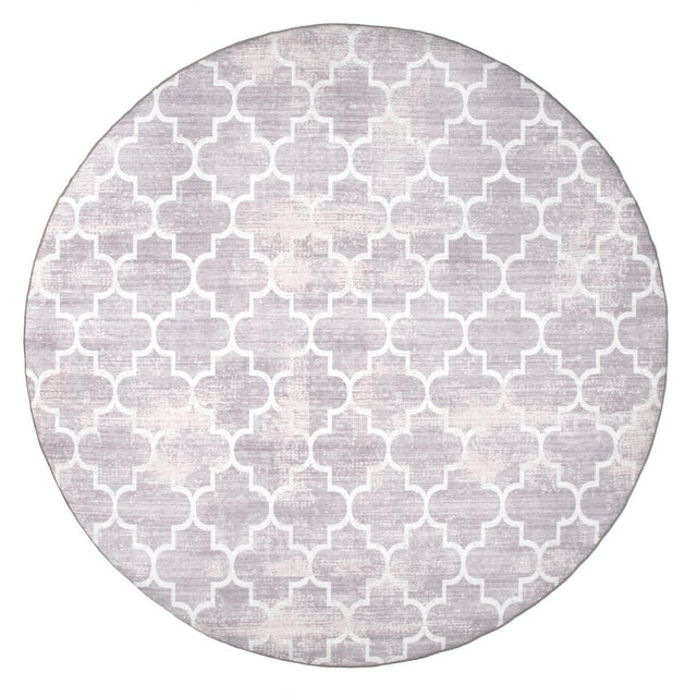 AreaRugs.com Machine Washable Wavaj Nwa1004B Gray Rug.