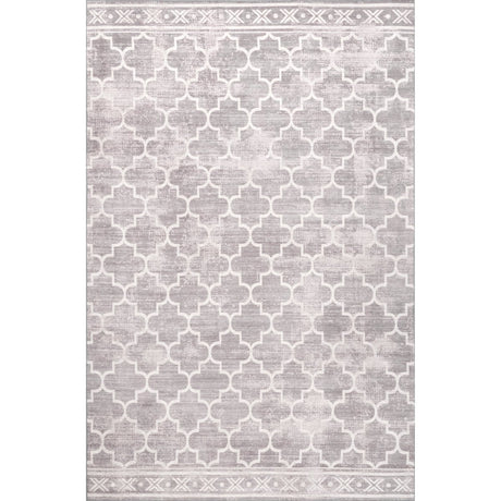 AreaRugs.com Machine Washable Wavaj Nwa1004B Gray Rug - AreaRugs.com - nwa1004b - 610