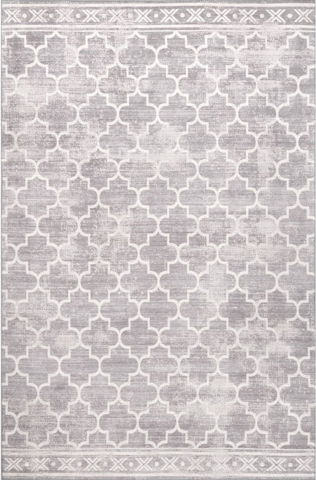 AreaRugs.com Machine Washable Wavaj Nwa1004B Gray Rug - AreaRugs.com - nwa1004b - 610