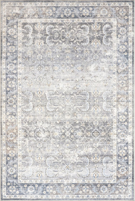 AreaRugs.com Machine Washable Wavaj Nwa1020A Gray Rug - AreaRugs.com - nwa1020a - 1016