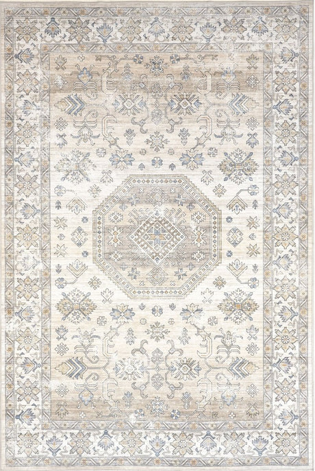 AreaRugs.com Machine Washable Wavaj Nwa1022A Ivory Rug - AreaRugs.com - nwa1022a - 1016