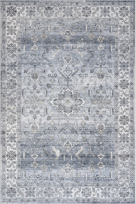 AreaRugs.com Machine Washable Wavaj Nwa1025A Blue Rug - AreaRugs.com - nwa1025a - 1016