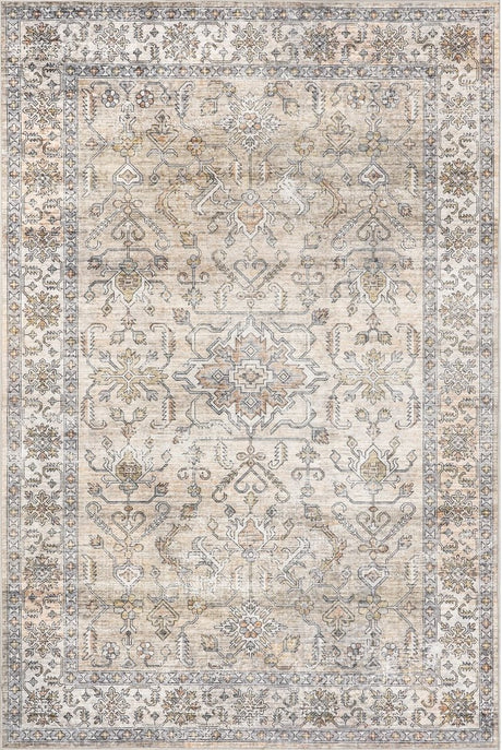 AreaRugs.com Machine Washable Wavaj Nwa1025B Peach Rug - AreaRugs.com - nwa1025b - 1016