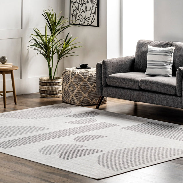 AreaRugs.com Machine Washable Wavaj Nwa1035A Beige Rug.