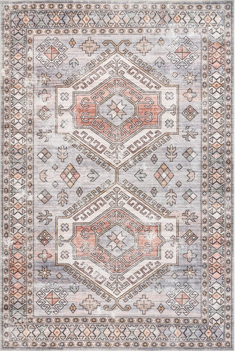 AreaRugs.com Machine Washable Wavaj Nwa1040C Light Gray Rug - AreaRugs.com - nwa1040c - 812