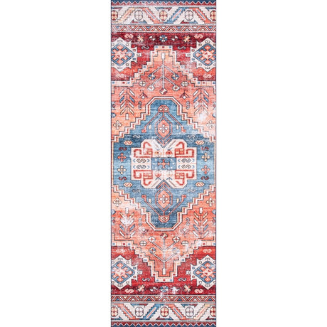 AreaRugs.com Machine Washable Wavaj Nwa1043A Rust Rug.