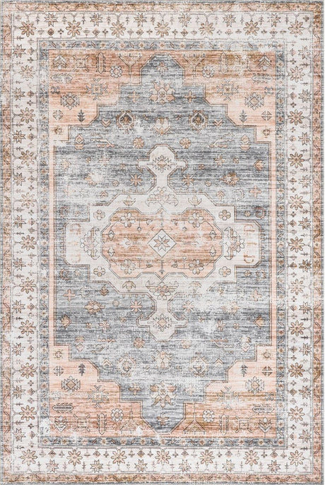 AreaRugs.com Machine Washable Wavaj Nwa1045C Light Gray Rug - AreaRugs.com - nwa1045c - 812