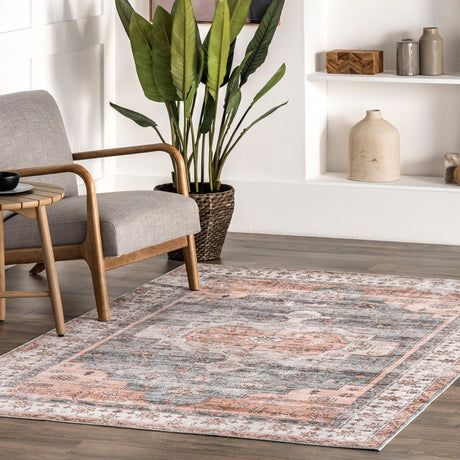 AreaRugs.com Machine Washable Wavaj Nwa1045C Light Gray Rug - AreaRugs.com - nwa1045c - 812