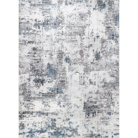 AreaRugs.com Machine Washable Wavaj Nwa1047A Gray Rug - AreaRugs.com - nwa1047a - 406