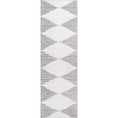 AreaRugs.com Machine Washable Wavaj Nwa1049A White Rug.