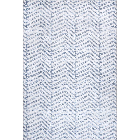 AreaRugs.com Machine Washable Wavaj Nwa1050A Blue Rug - AreaRugs.com - nwa1050a - 406