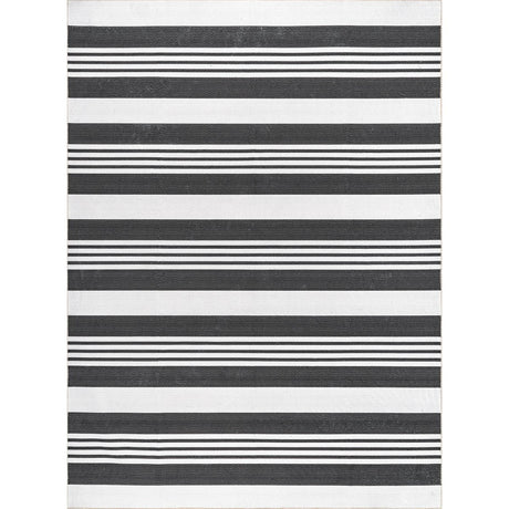 AreaRugs.com Machine Washable Wavaj Nwa1053A Gray Rug.