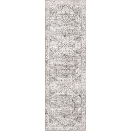 AreaRugs.com Machine Washable Wavaj Nwa1055A Gray Rug.