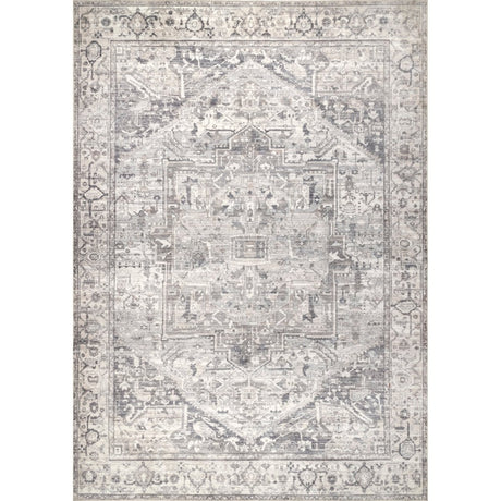 AreaRugs.com Machine Washable Wavaj Nwa1055A Gray Rug.