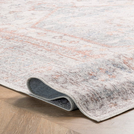 AreaRugs.com Machine Washable Wavaj Nwa1057A Gray Rug.