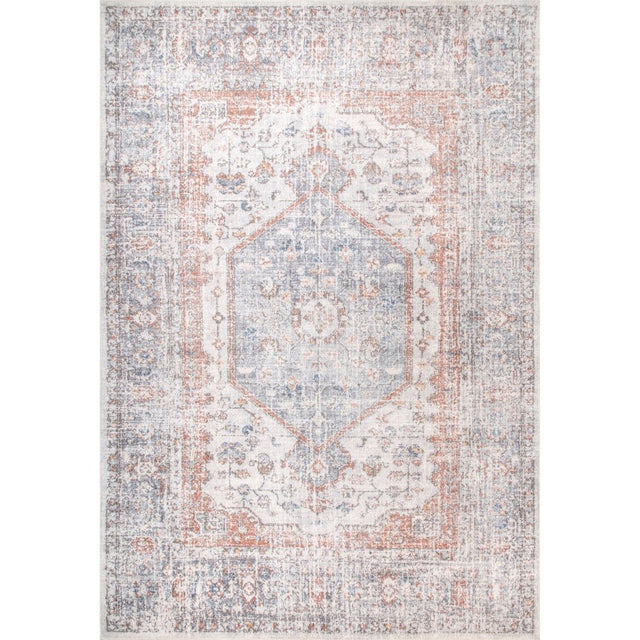 AreaRugs.com Machine Washable Wavaj Nwa1057A Gray Rug.