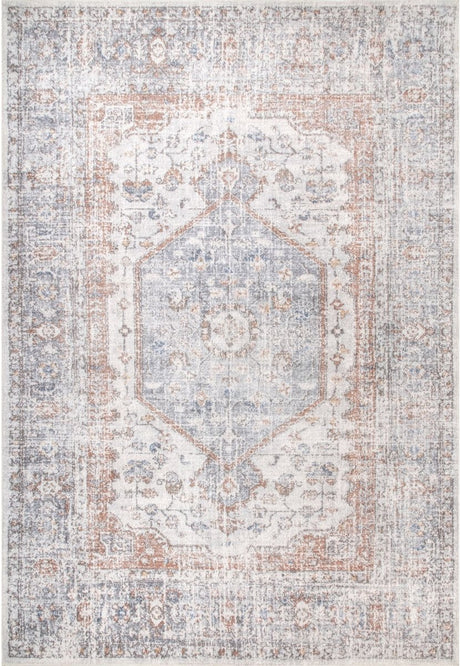 AreaRugs.com Machine Washable Wavaj Nwa1057A Gray Rug.