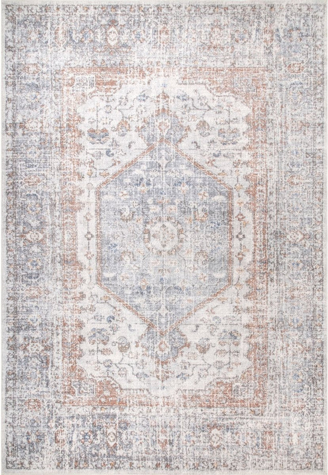 AreaRugs.com Machine Washable Wavaj Nwa1057A Gray Rug.