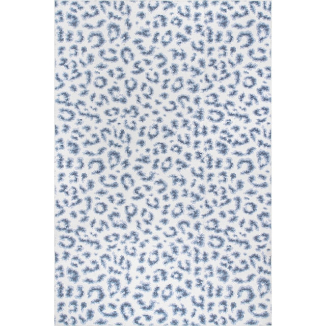 AreaRugs.com Machine Washable Wavaj Nwa1060A Blue Rug.