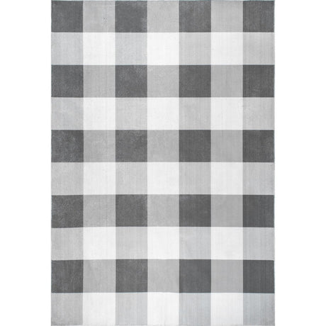 AreaRugs.com Machine Washable Wavaj Nwa1061B Gray Rug - AreaRugs.com - nwa1061b - 406