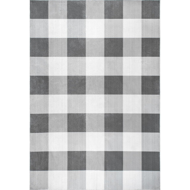 AreaRugs.com Machine Washable Wavaj Nwa1061B Gray Rug.