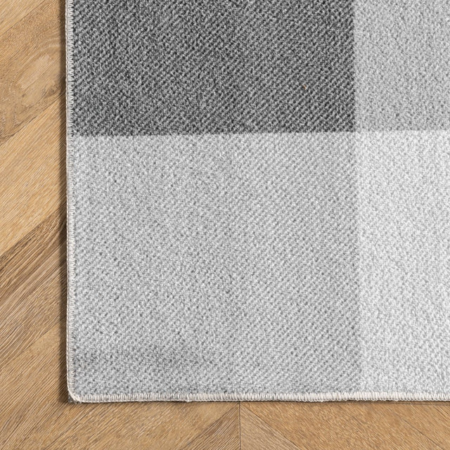 AreaRugs.com Machine Washable Wavaj Nwa1061B Gray Rug.