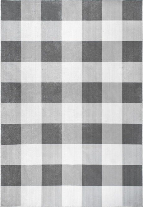 AreaRugs.com Machine Washable Wavaj Nwa1061B Gray Rug - AreaRugs.com - nwa1061b - 406