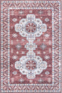 AreaRugs.com Machine Washable Wavaj Nwa1063B Rust Rug.