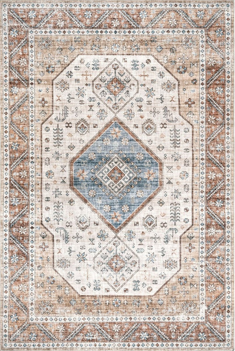 AreaRugs.com Machine Washable Wavaj Nwa1068B Multi Rug - AreaRugs.com - nwa1068b - 812