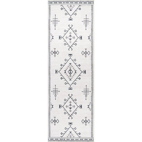 AreaRugs.com Machine Washable Wavaj Nwa1069A Cream Rug - AreaRugs.com - nwa1069a - 610