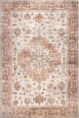 AreaRugs.com Machine Washable Wavaj Nwa1070A Peach Rug.