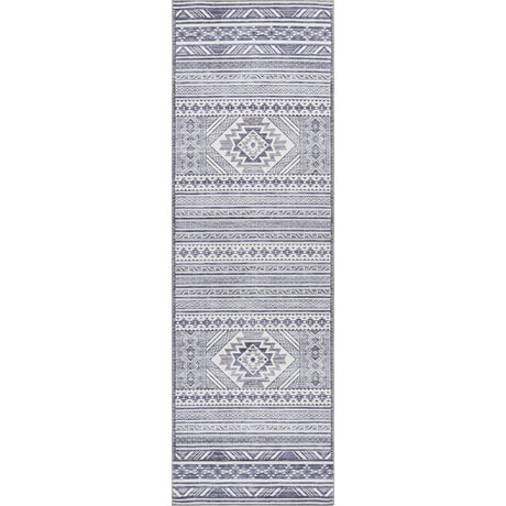 AreaRugs.com Machine Washable Wavaj Nwa1076A Gray Rug - AreaRugs.com - nwa1076a - 610