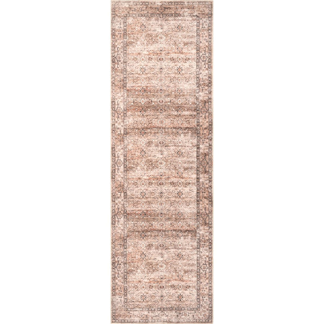 AreaRugs.com Machine Washable Wavaj Nwa1078A Beige Rug.