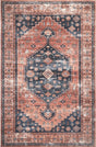 AreaRugs.com Machine Washable Wavaj Nwa1080A Rust Rug.