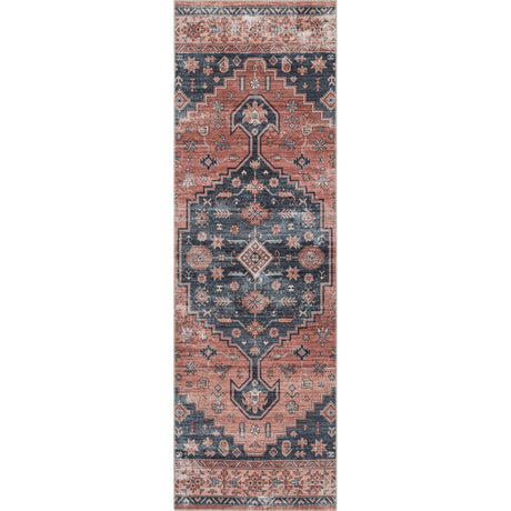 AreaRugs.com Machine Washable Wavaj Nwa1080A Rust Rug - AreaRugs.com - nwa1080a - 610