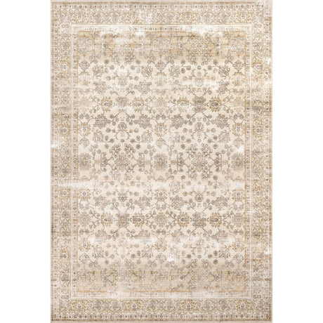 AreaRugs.com Machine Washable Wavaj Nwa1081A Beige Rug - AreaRugs.com - nwa1081a - 812