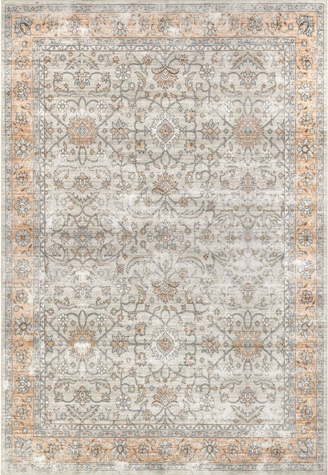 AreaRugs.com Machine Washable Wavaj Nwa1082A Peach Rug - AreaRugs.com - nwa1082a - 1016