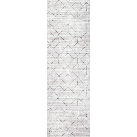 AreaRugs.com Machine Washable Wavaj Nwa1087A Light Gray Rug - AreaRugs.com - nwa1087a - 610