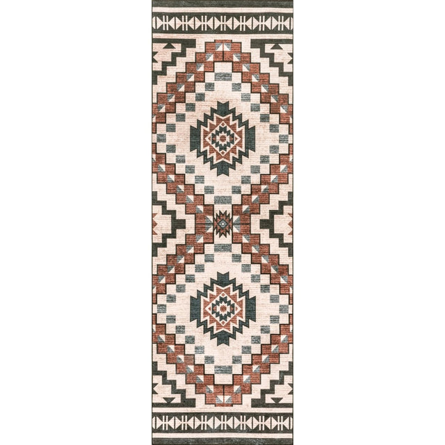 AreaRugs.com Machine Washable Wavaj Nwa1094A Beige Rug.