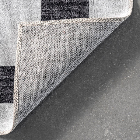 AreaRugs.com Machine Washable Wavaj Nwa1101A Gray Rug - AreaRugs.com - nwa1101a - 812