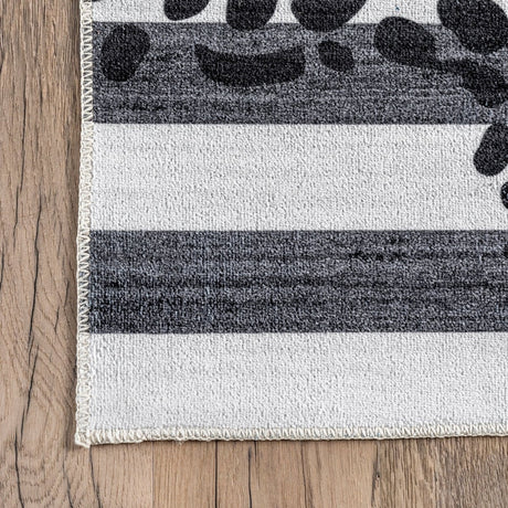 AreaRugs.com Machine Washable Wavaj Nwa1102A Gray Rug - AreaRugs.com - nwa1102a - 610