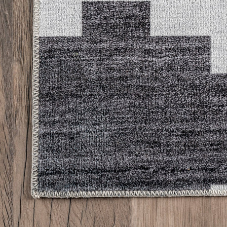 AreaRugs.com Machine Washable Wavaj Nwa1104A Gray Rug - AreaRugs.com - nwa1104a - 812