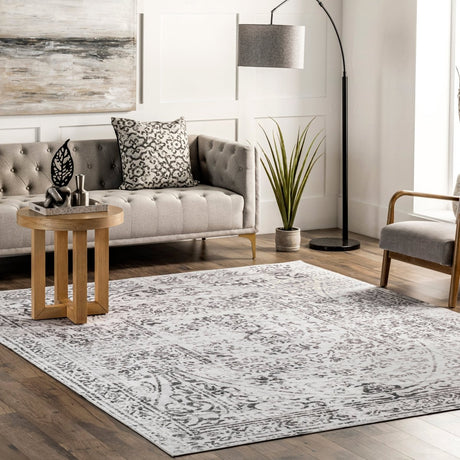 AreaRugs.com Machine Washable Wavaj Nwa1122A Ivory Rug - AreaRugs.com - nwa1122a - 610