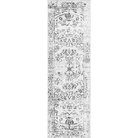 AreaRugs.com Machine Washable Wavaj Nwa1122A Ivory Rug - AreaRugs.com - nwa1122a - 610