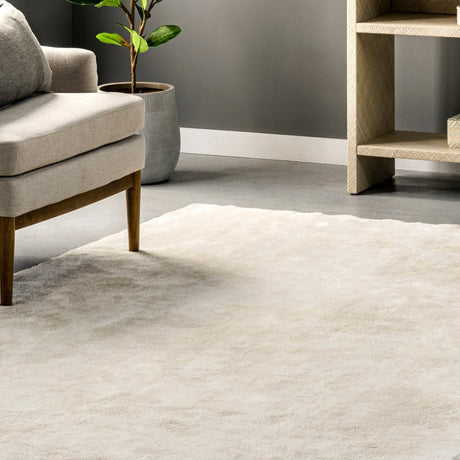 AreaRugs.com Machine Washable Wavaj Nwa1135B Cream Rug - AreaRugs.com - nwa1135b - 406