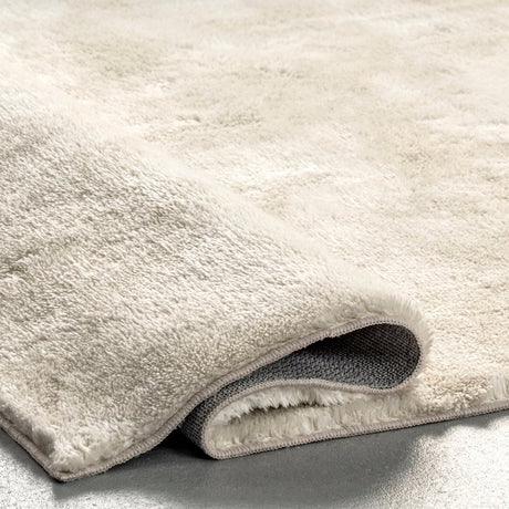 AreaRugs.com Machine Washable Wavaj Nwa1135B Cream Rug - AreaRugs.com - nwa1135b - 406