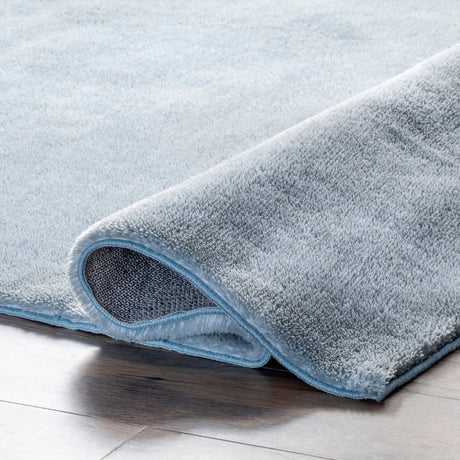 AreaRugs.com Machine Washable Wavaj Nwa1135D Light Blue Rug - AreaRugs.com - nwa1135d - 406