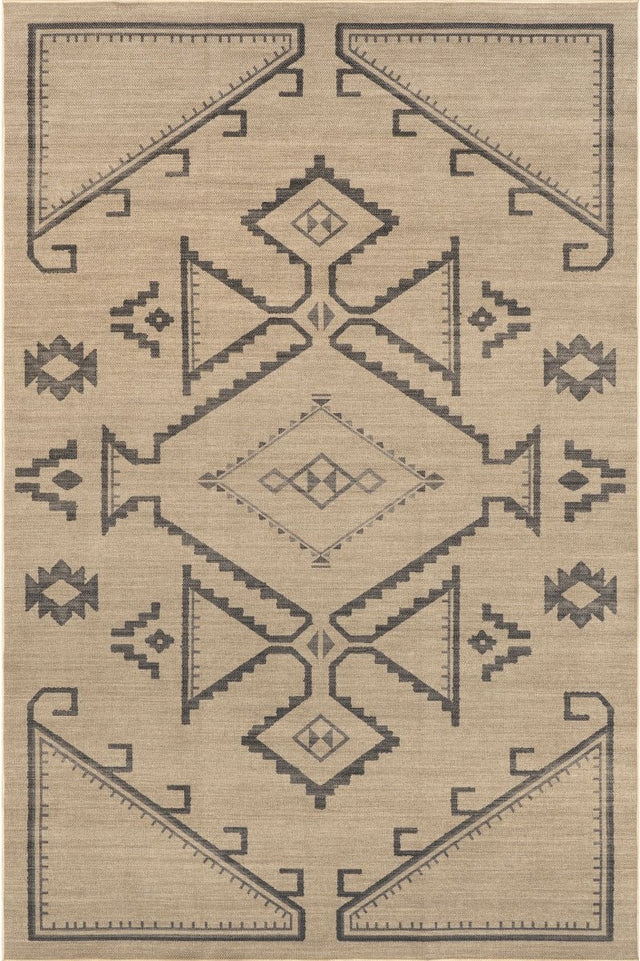 AreaRugs.com Machine Washable Wavaj Nwa1138A Natural Rug.