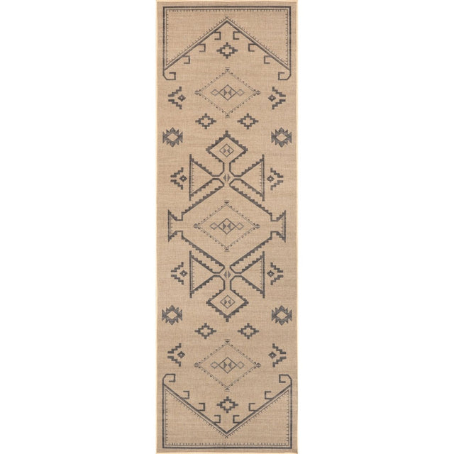 AreaRugs.com Machine Washable Wavaj Nwa1138A Natural Rug.