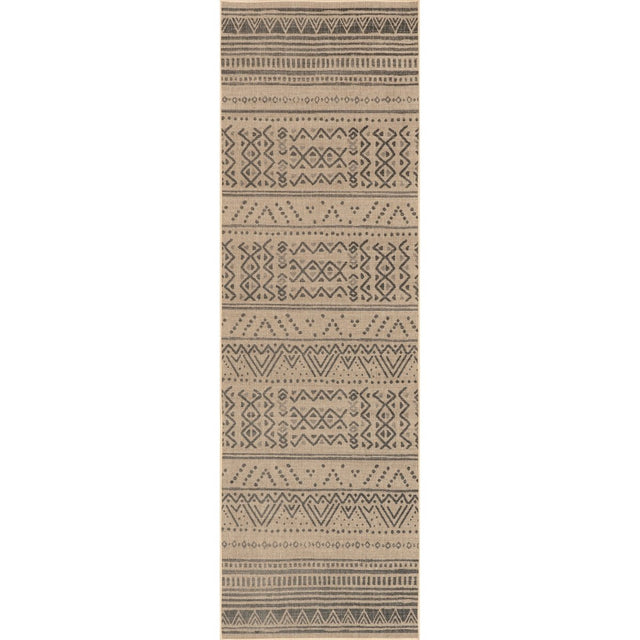 AreaRugs.com Machine Washable Wavaj Nwa1139A Natural Rug.